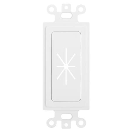 Cmple Decor Insert with Flexible Opening- White 1270-N